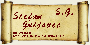 Stefan Gmijović vizit kartica